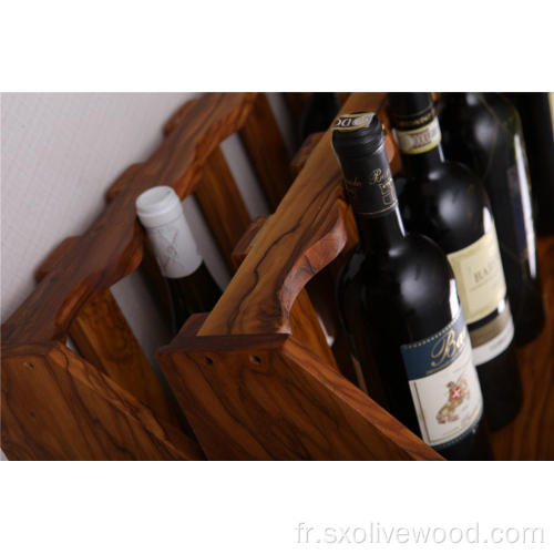 Casier à vin en bois d&#39;olivier